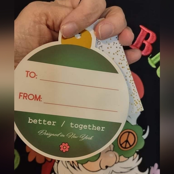 Better Together Groovy and Bright Christmas Santa Sweatshirt Size Small NWT - Picture 4 of 6